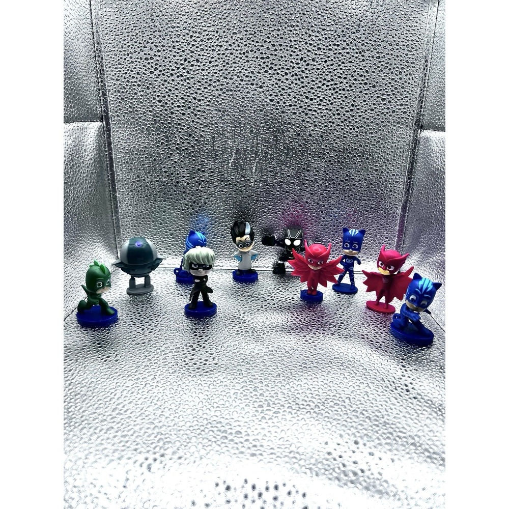 PJ Masks Catboy Owlette Gekko Spidey Luna Romeo Toy Figures Lot of 10 Play‎